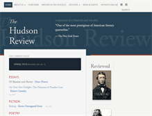 Tablet Screenshot of hudsonreview.com